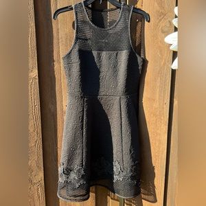 Express Fit & Flare Black Dress